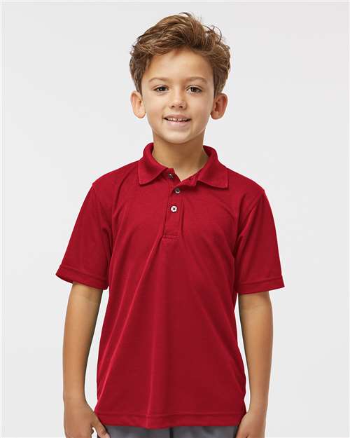 Youth Saratoga Performance Mini Mesh Polo