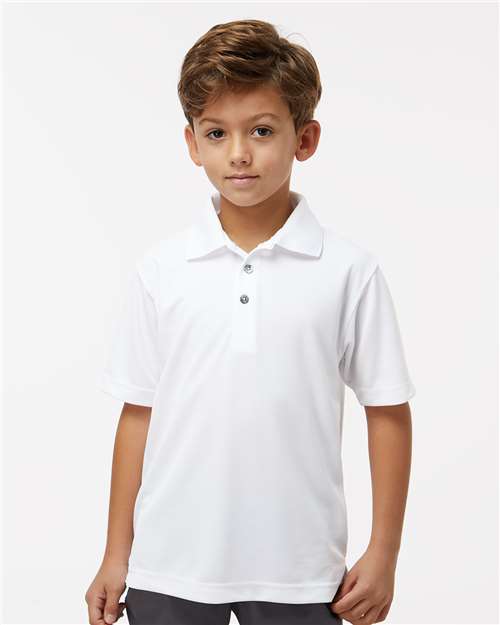 Youth Saratoga Performance Mini Mesh Polo
