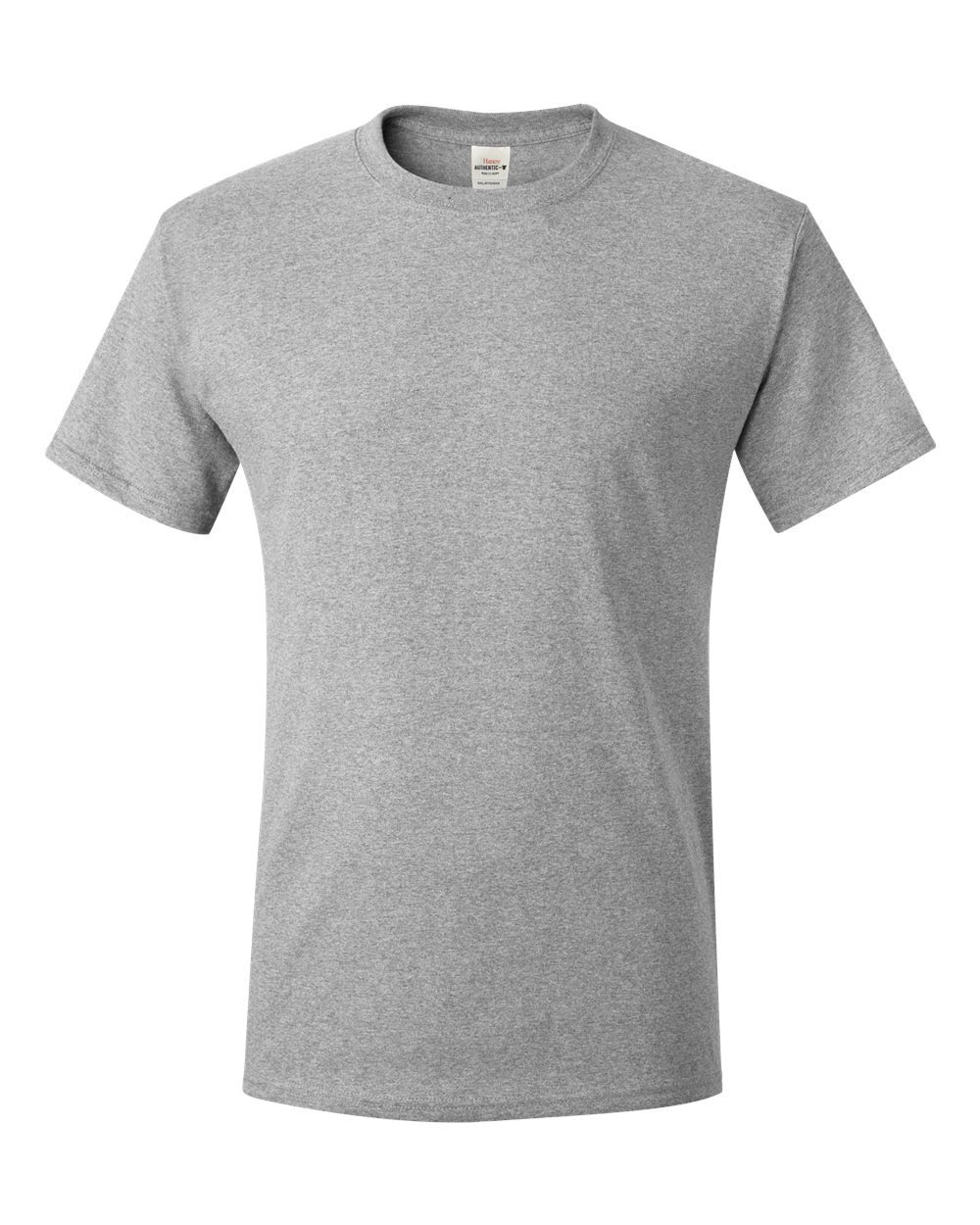 Hanes Authentic Short Sleeve T-shirt front and back logo other colors available not shown. Price breaks at 25 50 and 100 plus. email info@mtrcustomco.com for details.