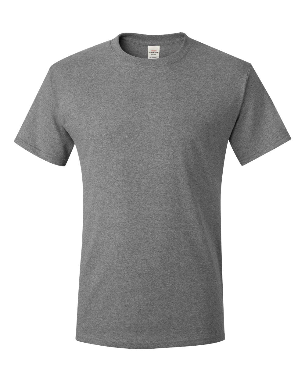 Hanes Authentic Short Sleeve T-shirt front and back logo other colors available not shown. Price breaks at 25 50 and 100 plus. email info@mtrcustomco.com for details.