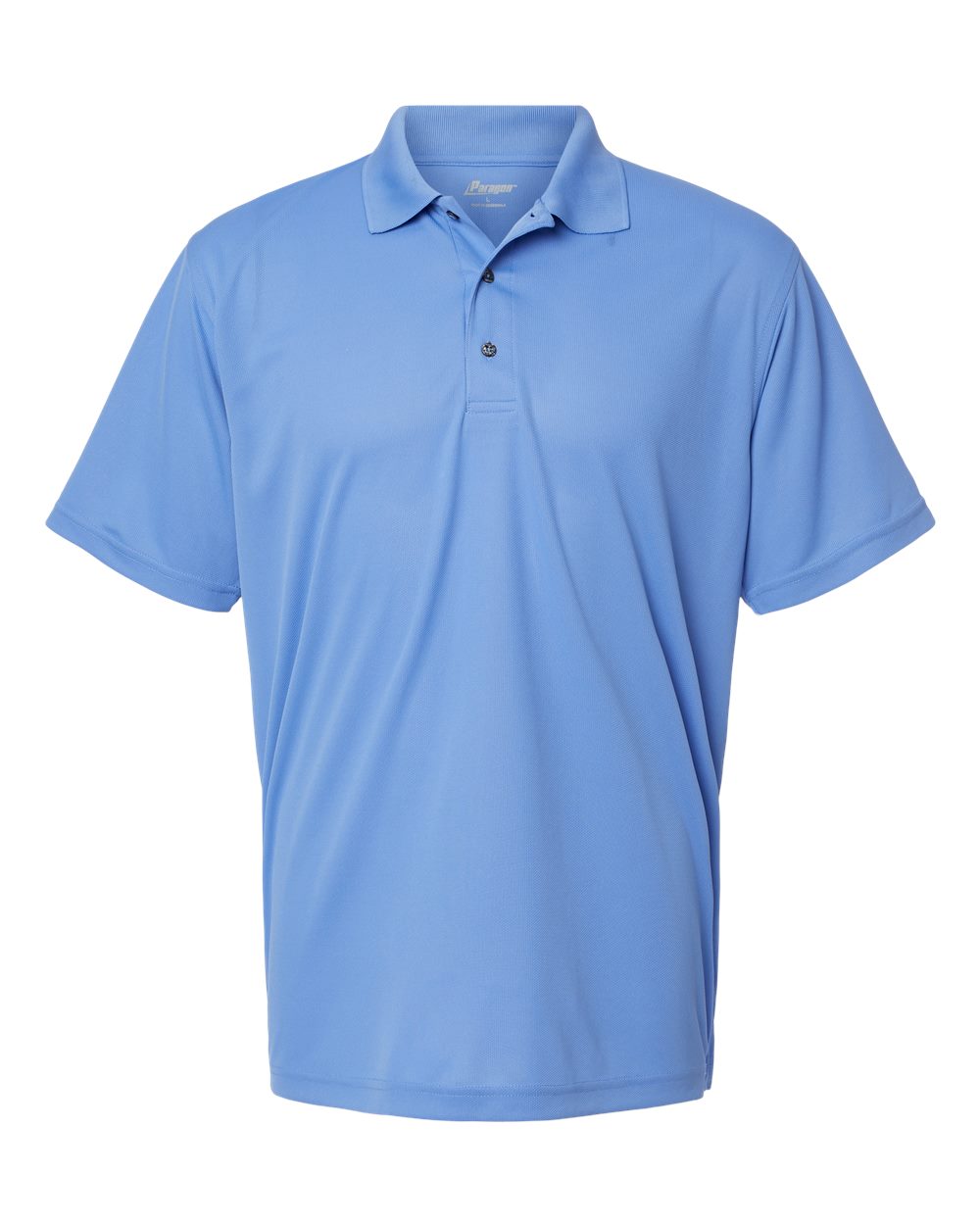Paragon 100 performance Polos embroidered. $$ Price breaks at 25, 50, and 100+ pieces email info@mtrcustomco.com