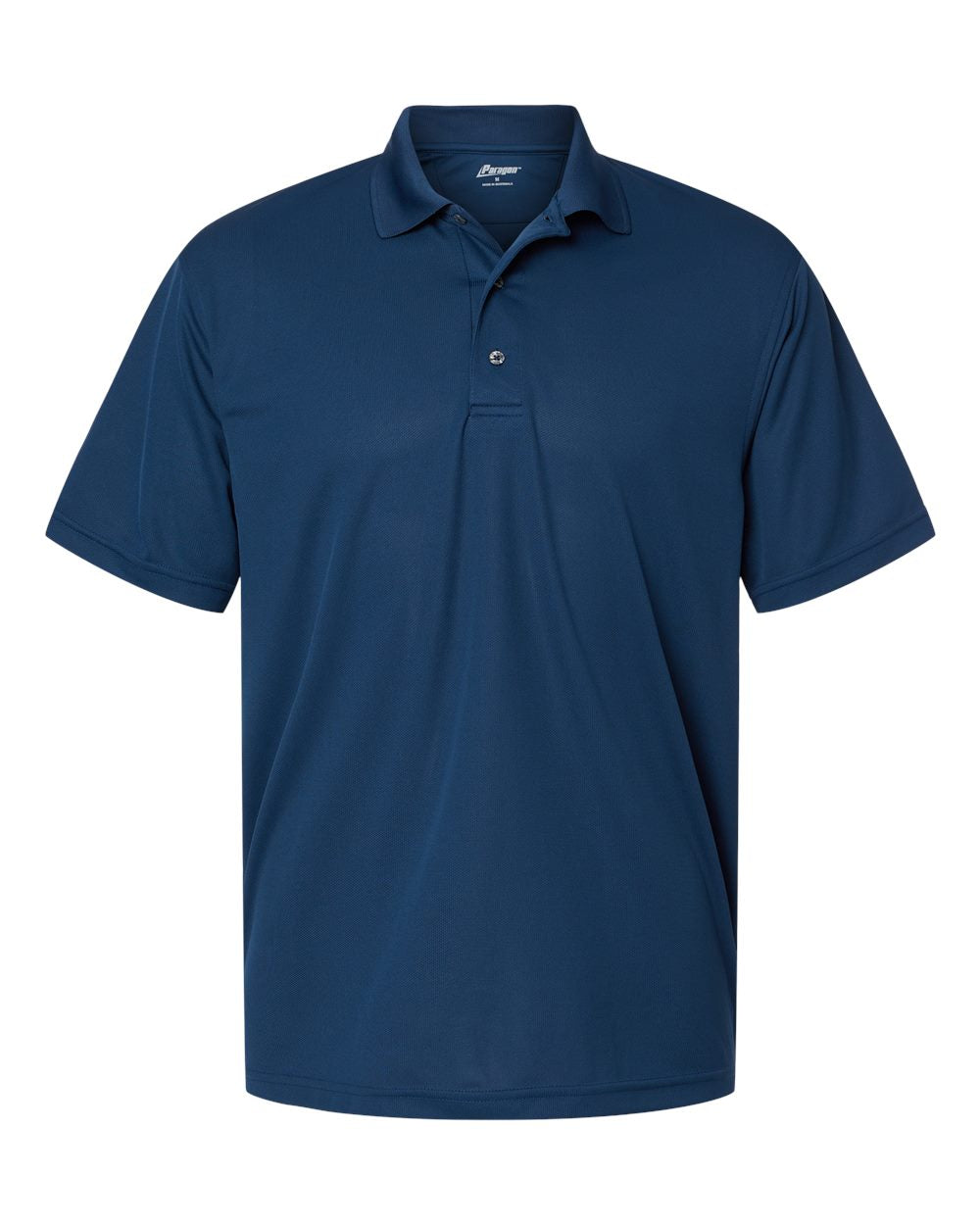Paragon 100 performance Polos embroidered. $$ Price breaks at 25, 50, and 100+ pieces email info@mtrcustomco.com