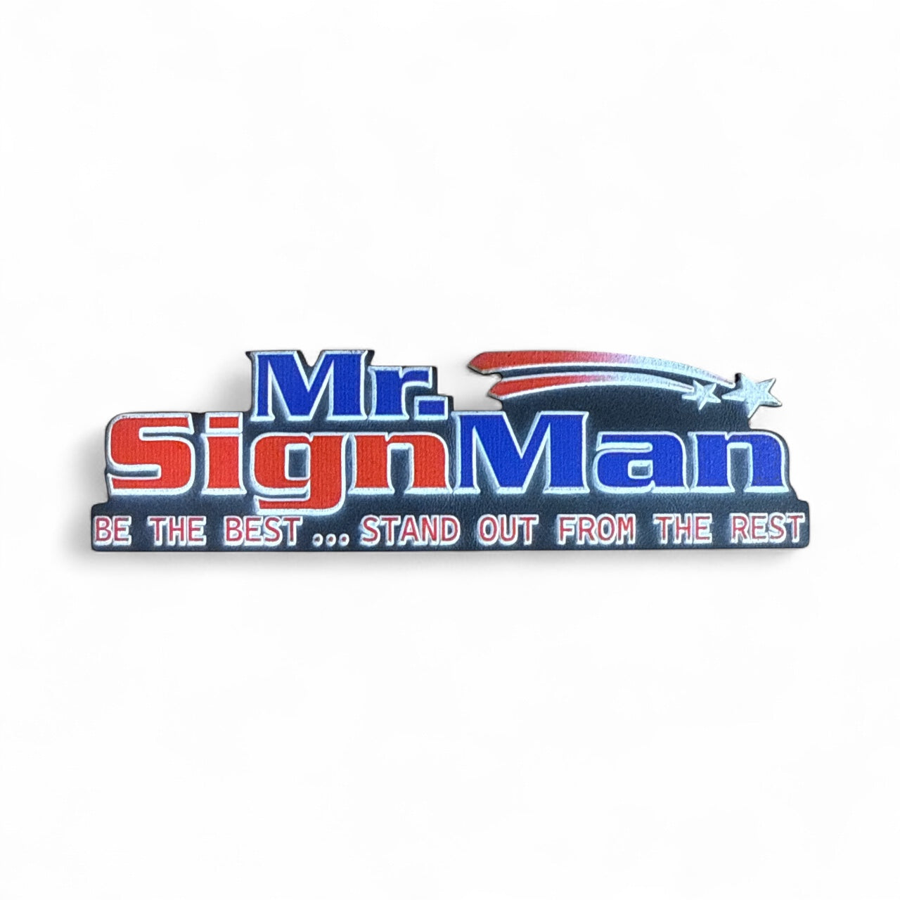 Full Custom Silhouette Cut Full Color UV Printed Leather Hat Patches (Standard Patch) sizes apply
