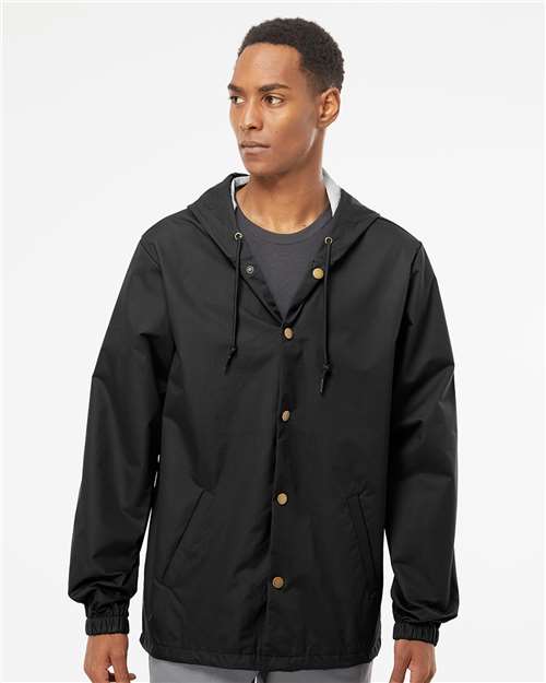 Men's Water-Resistant Hooded Windbreaker