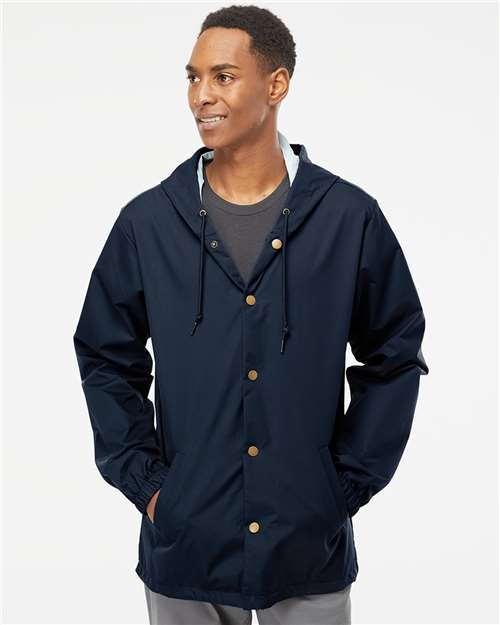 Men's Water-Resistant Hooded Windbreaker