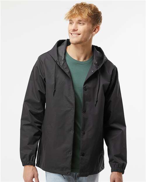 Men's Water-Resistant Hooded Windbreaker