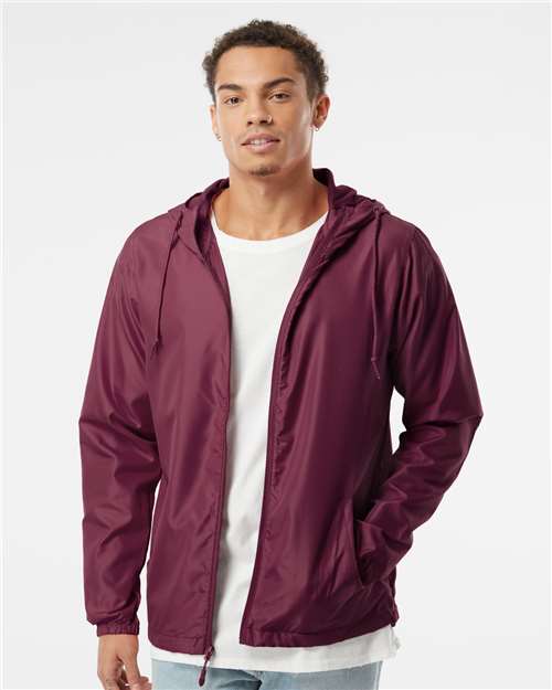 Men's Lightweight Windbreaker Full-Zip Jacket