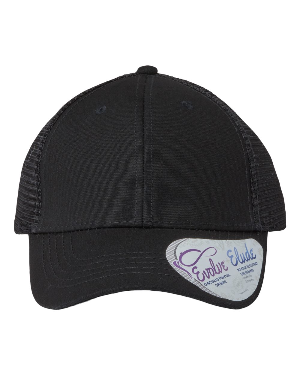Infinity Her Womens Ponytail Hat Custom Embroidered or Custom Full Color Uv printed patch