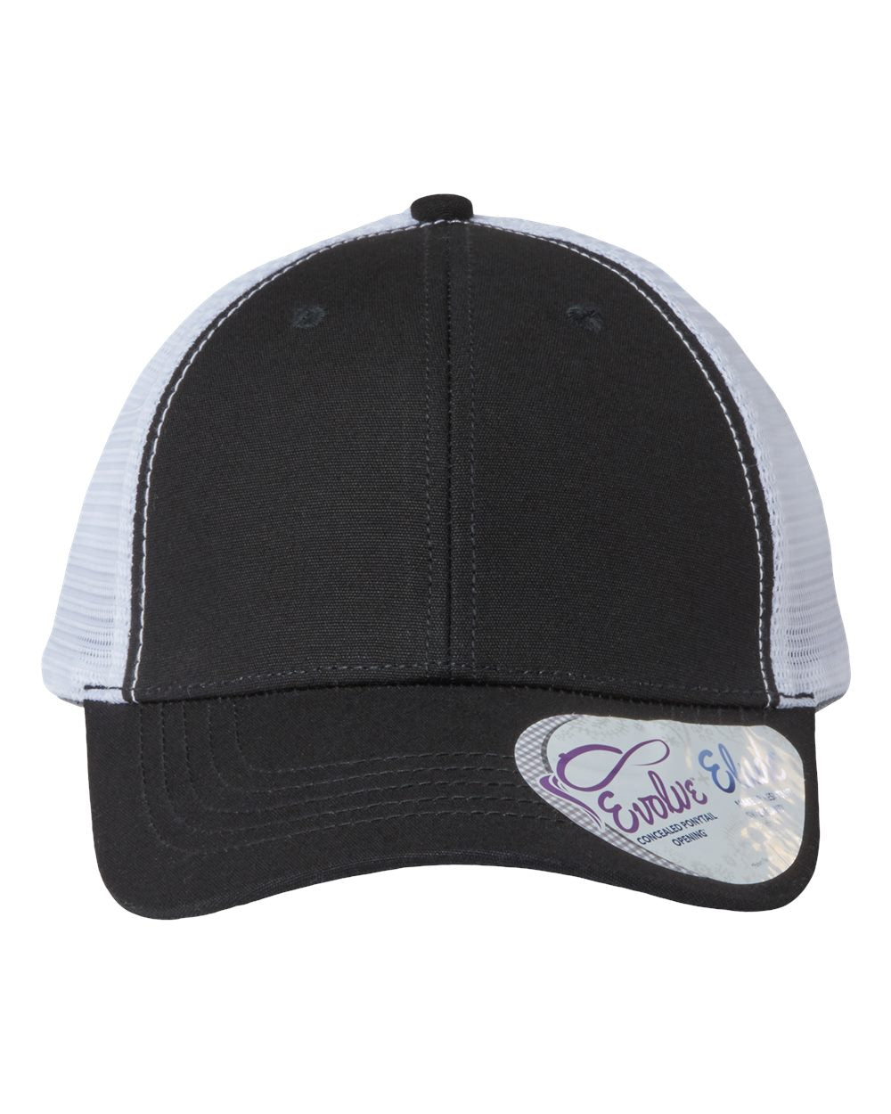 Infinity Her Womens Ponytail Hat Custom Embroidered or Custom Full Color Uv printed patch